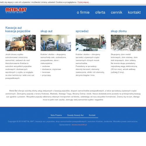 Myślenice - złomowanie aut