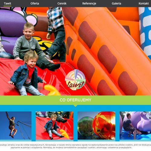 Dmuchane zjeżdżalnie dla dzieci wynajem w Krakowie