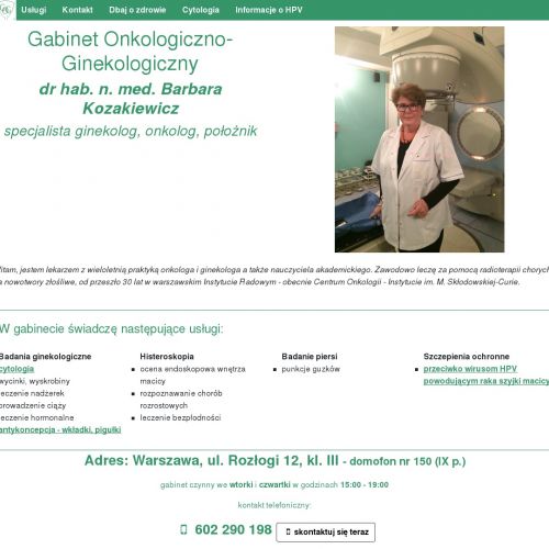 Onkolog radioterapeuta bemowo