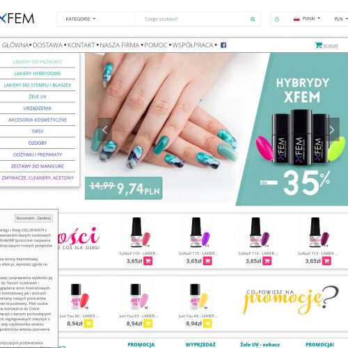 Lakier hybrydowy beżowy