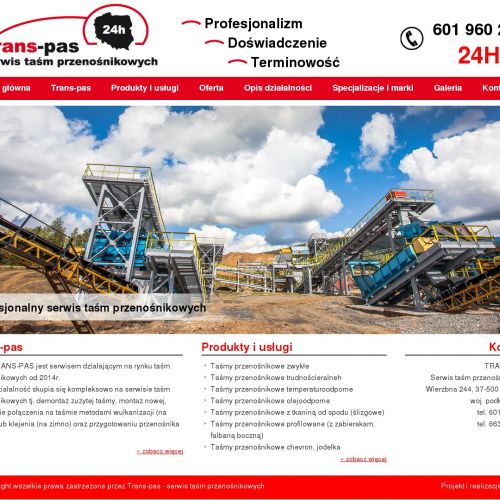 Taśmy przenośnikowe progowe - Warszawa