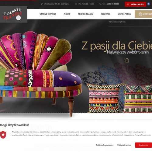 Tkanina obiciowa patchwork w Kępnie