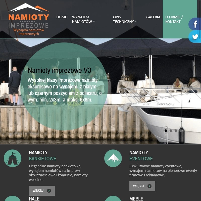 Warszawa - hala namiotowa wynajem