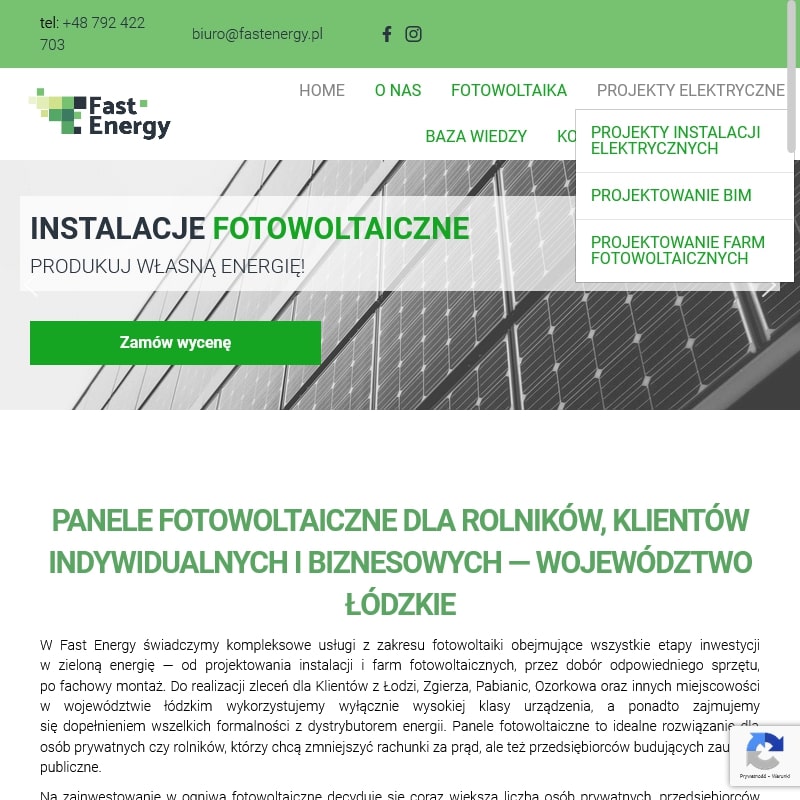 Projekt wykonawczy instalacji elektrycznej