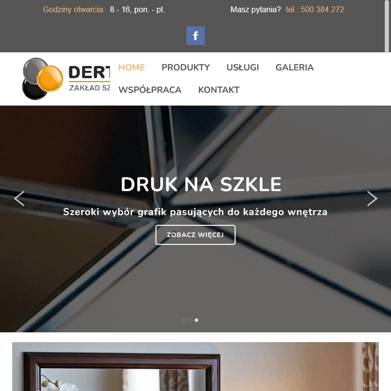 Lustro do przedpokoju loft w Bydgoszczy