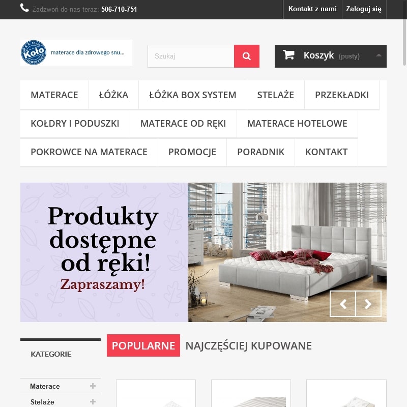 Gdynia - materace lateksowe 140x200