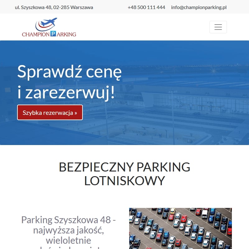 Parking lotnisko warszawa okęcie najtaniej - Warszawa