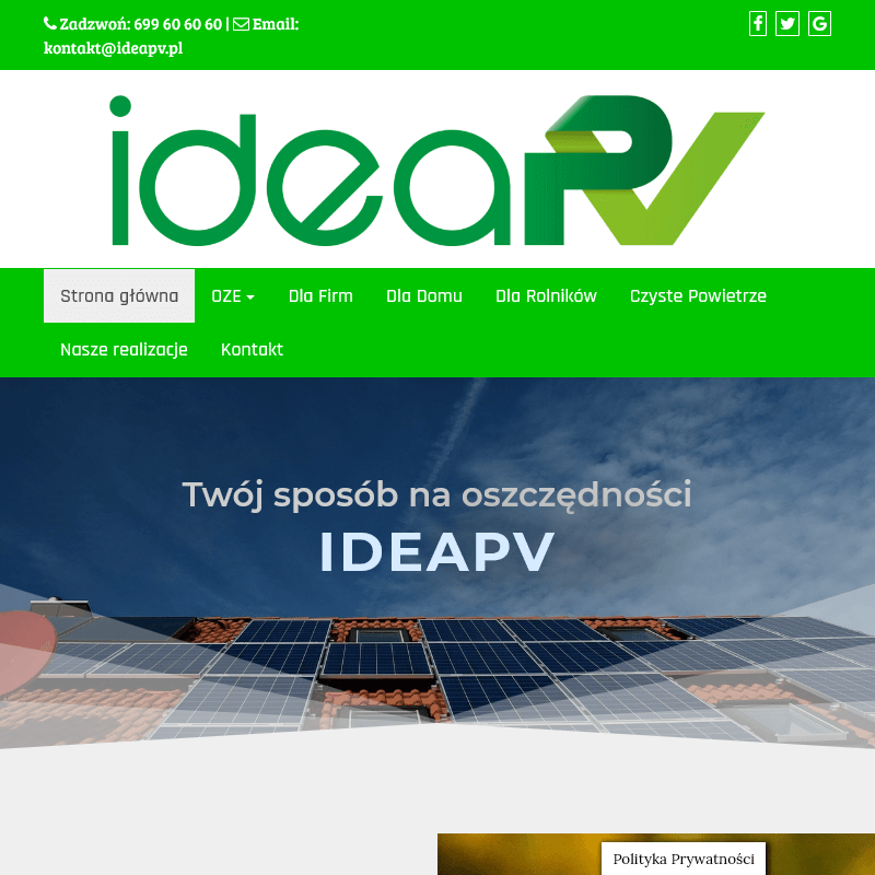 Gdańsk - panele polikrystaliczne