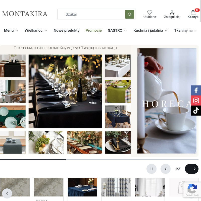 Kraków - obrusy gastronomiczne białe