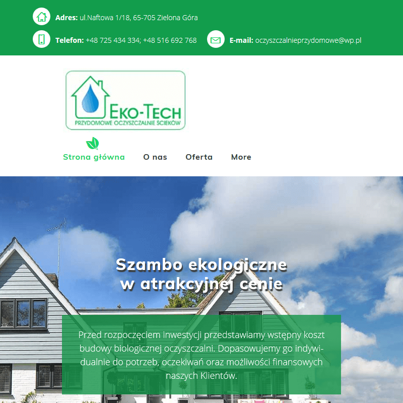 Szambo z oczyszczalnią ścieków